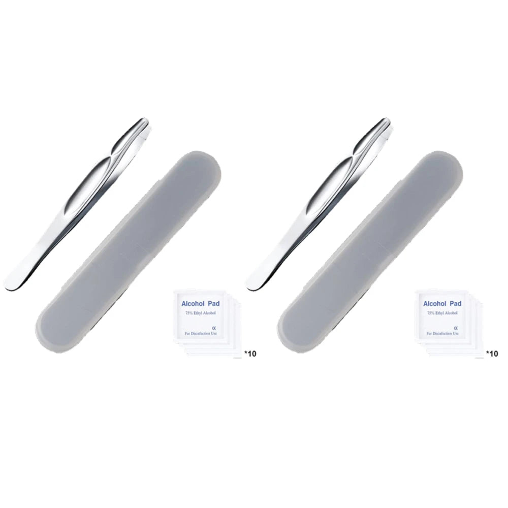 Stainless Steel Precision Tweezers – Eyebrow & Beard Grooming