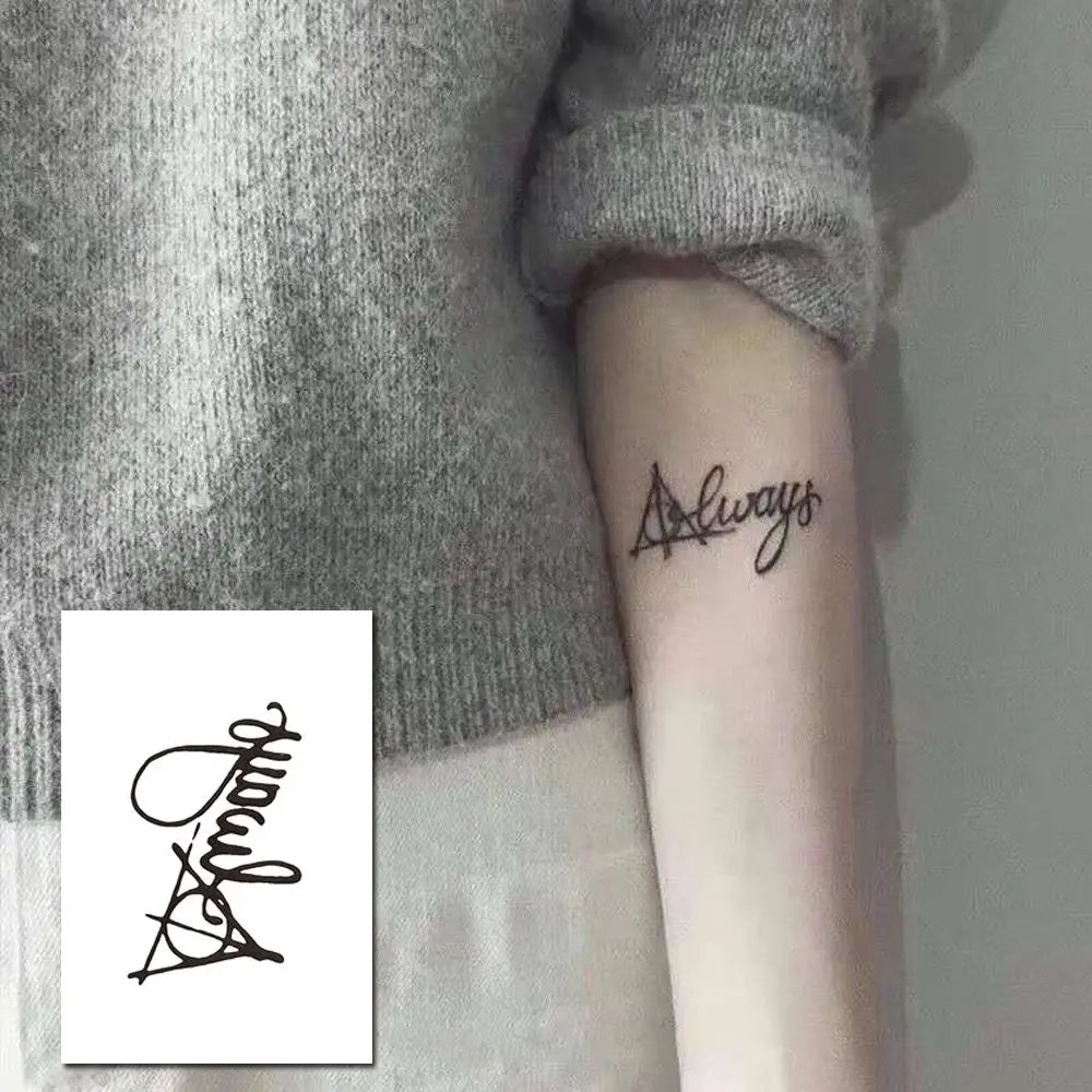 Moon & Tiger Temporary Tattoo Stickers – Unisex Body Art