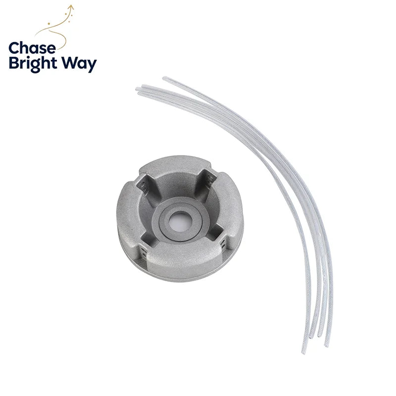Universal Aluminum Alloy Trimmer Head with Nylon Mowing Line