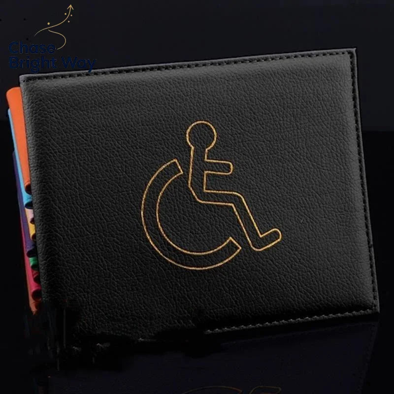 Waterproof PU Leather Accessibility ID & Certificate Holder