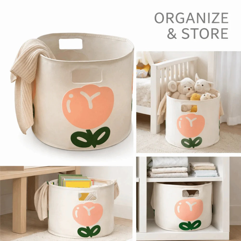 Tulip Laundry Hamper – Large Non-Woven Fabric Storage Basket