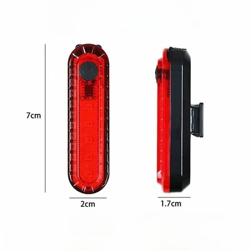 USB Rechargeable LED Bike Tail Light – Rear Cycling Safety Light
