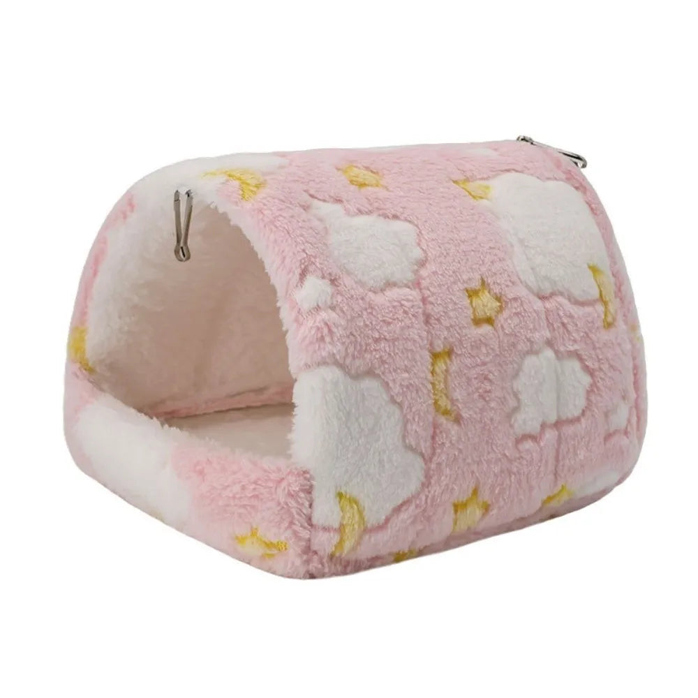 Hanging Plush Pet Nest – Cozy Bird & Small Animal Hammock