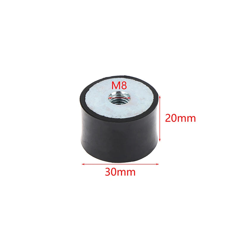 M4–M8 Rubber Anti-Vibration Mount Type DD Flat Base Damper