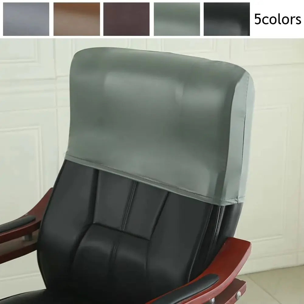 Waterproof Leather Chair Headrest Cover – Elastic Backrest Protector