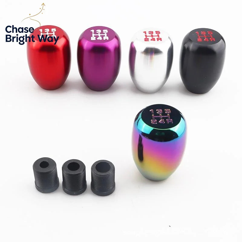 Universal Metal 5-Speed Manual Gear Shift Knob | Easy Install