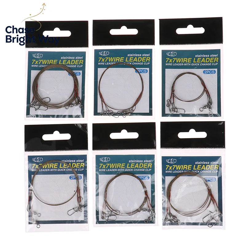 Steel & Titanium Fishing Wire Leader – Anti-Bite & Anti-Winding