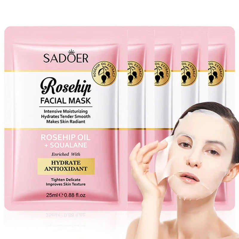 SADOER Rosehip Face Sheet Mask – Hydrating & Brightening