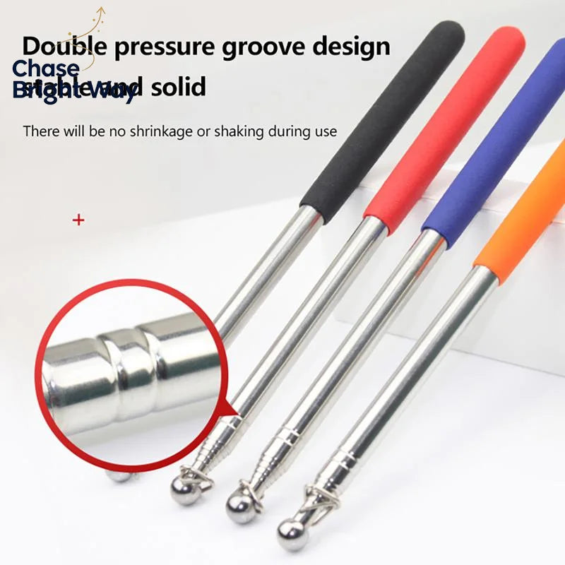 Telescopic Steel Teaching Pointer & Flag Wand 1.2M