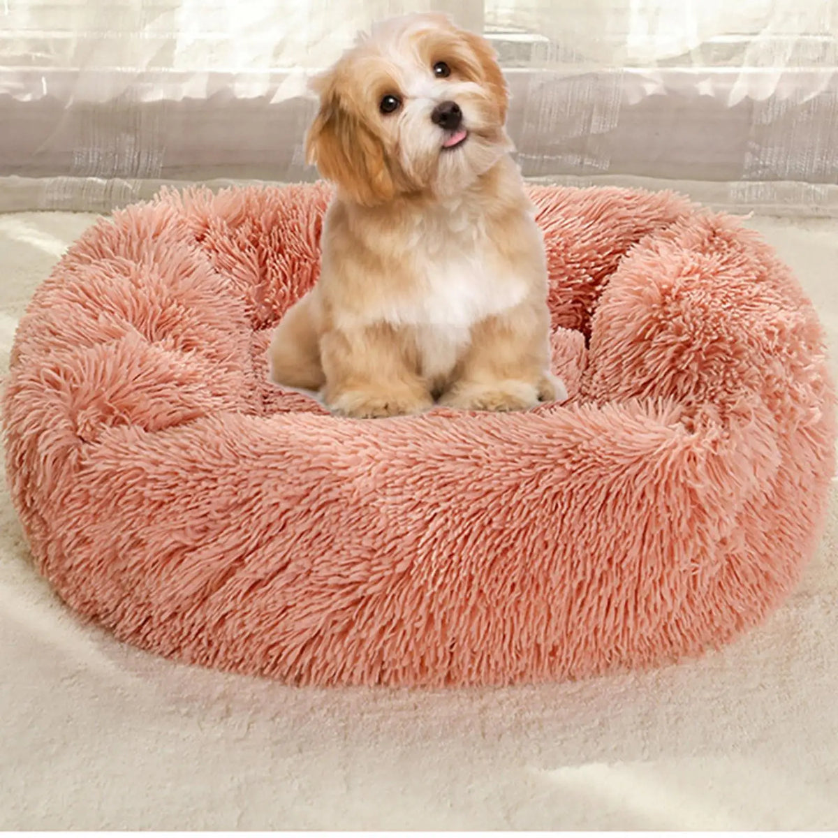 Plush Winter Pet Bed – Warm Kennel for Small & Medium Dogs Cats