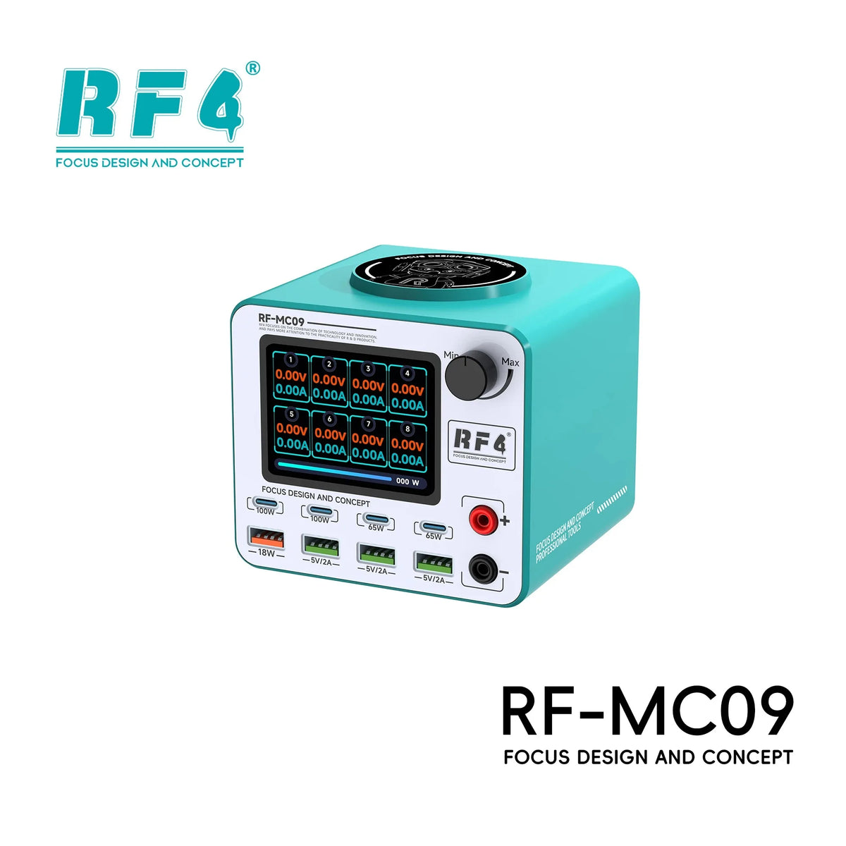 RF4 RF-MC09 150W 8-Port Smart Charging Station | Real-Time