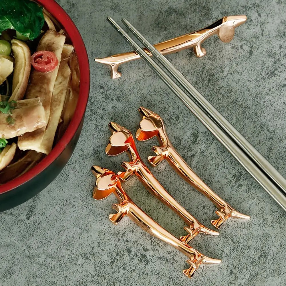 Zinc Alloy Chopstick Holder – Cat Dog Deer Design Stand
