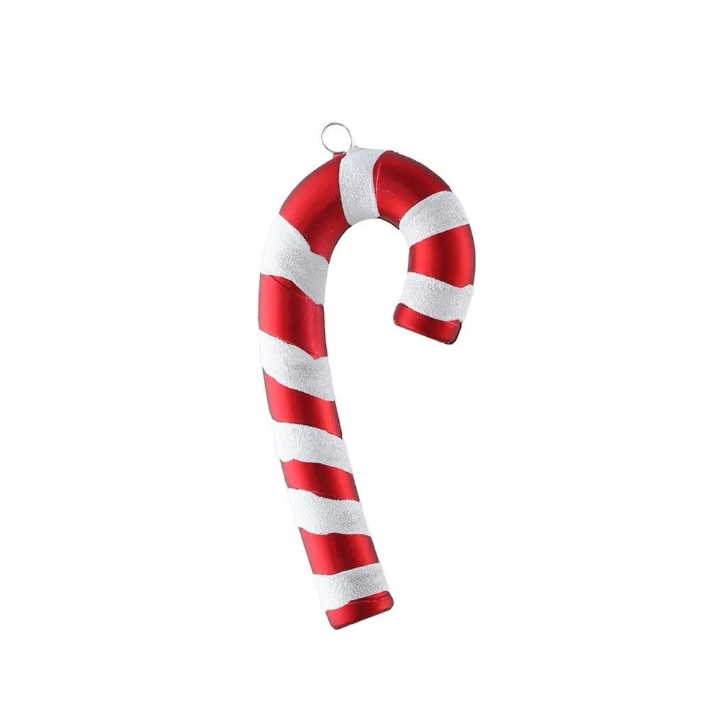 PVC Lollipop & Candy Cane Christmas Ornaments – Red & White