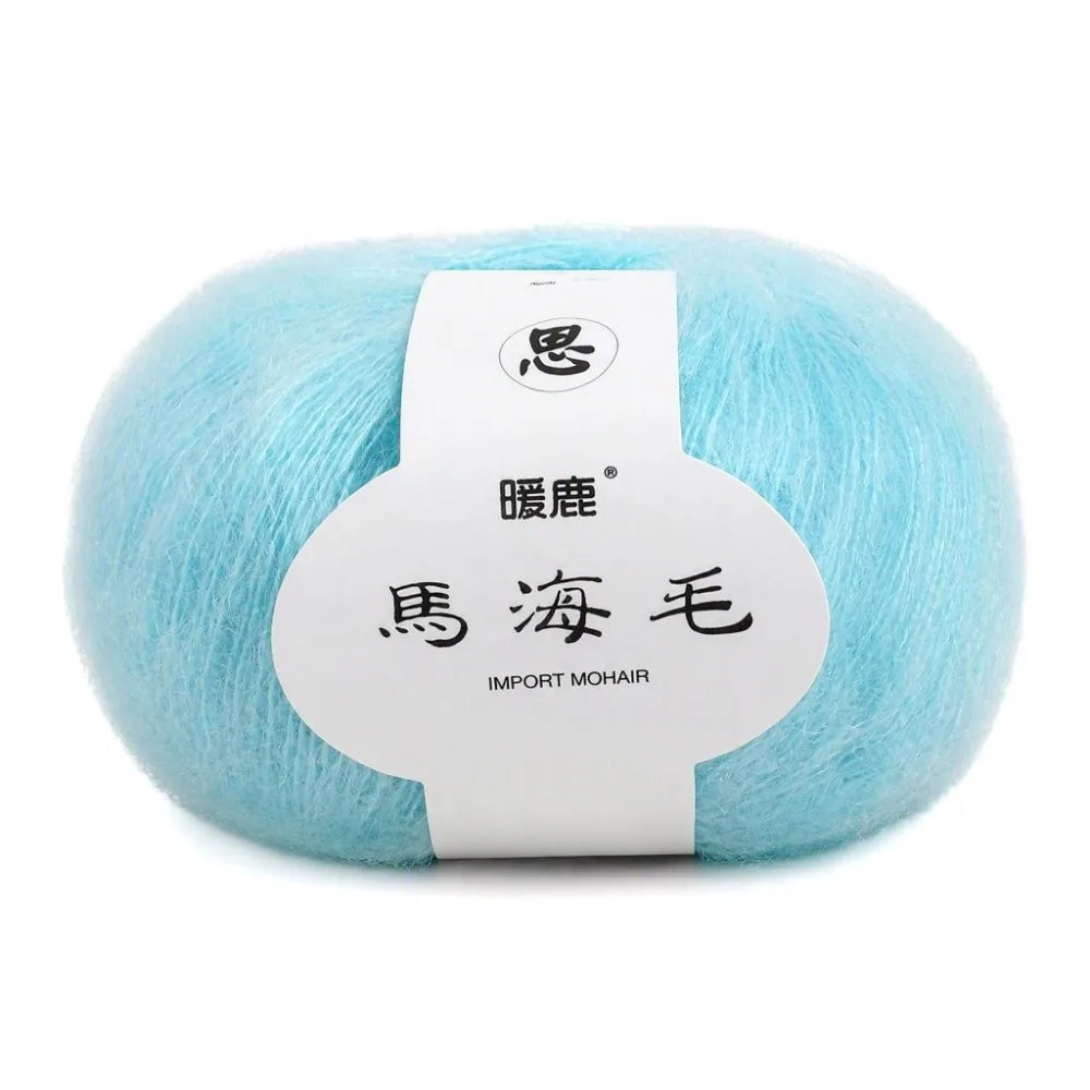 Mohair Wool Blend Knitting Yarn – Soft Angora Multi-Color