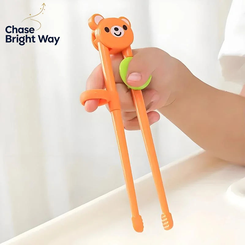 Kids Training Chopsticks – BPA-Free Cartoon Animal Non-Slip