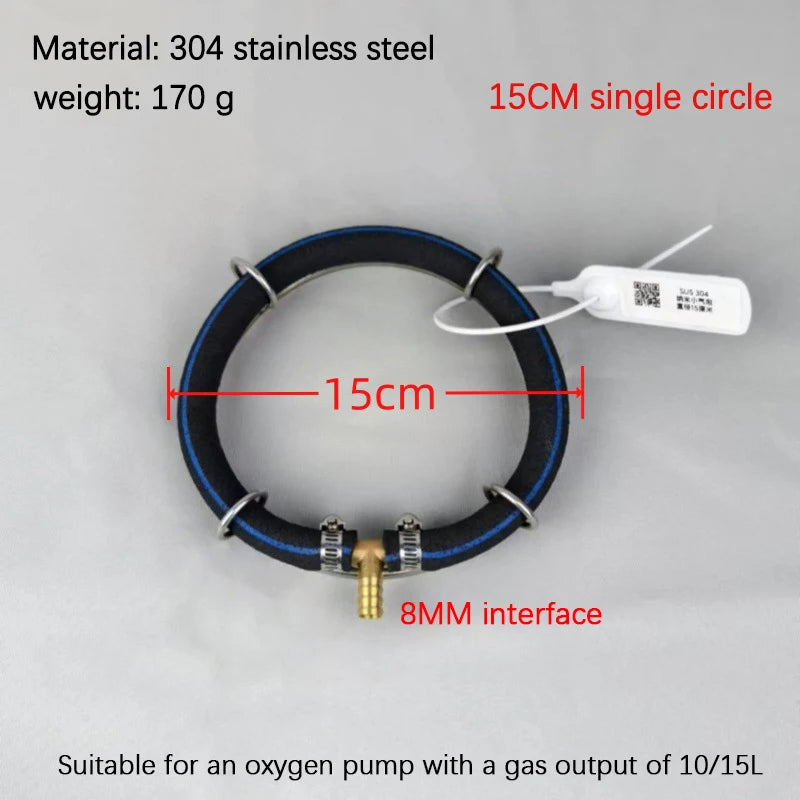 Nano Aeration Disc 304 Stainless Steel Fish Pond Oxygen Diffuser