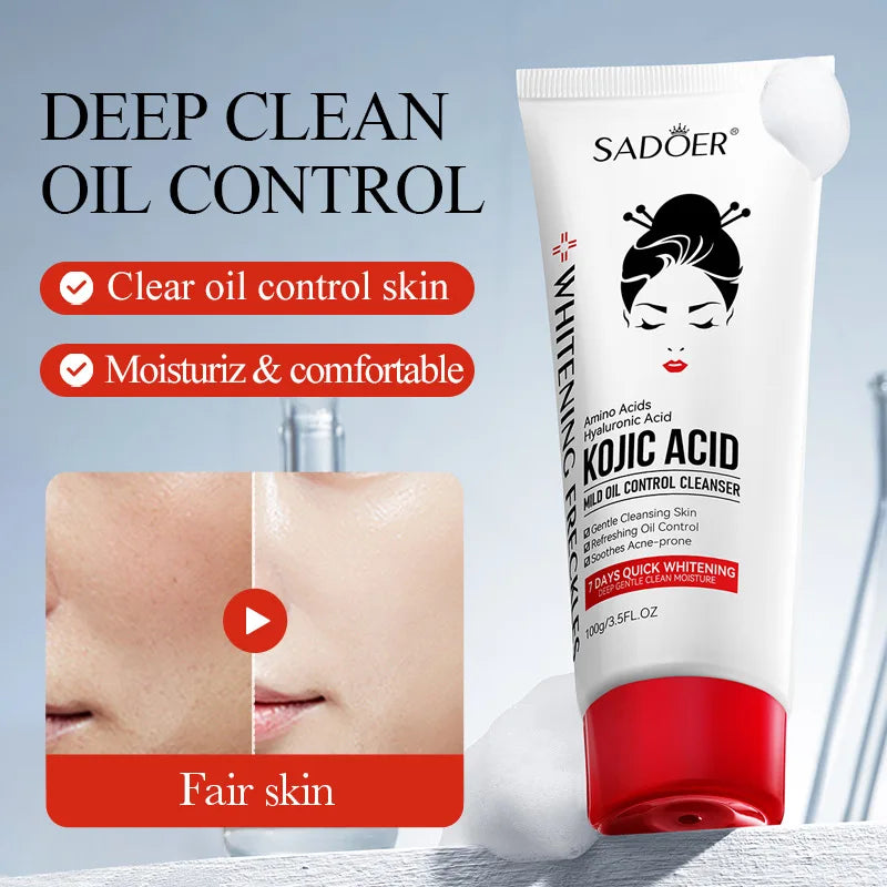 SAKSRAAR Kojic Acid Face Wash – Oil Control & Deep Clean