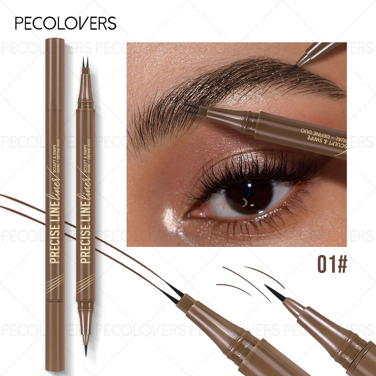 SAMMY Double Fork Eyebrow Pen – Waterproof Long-Lasting