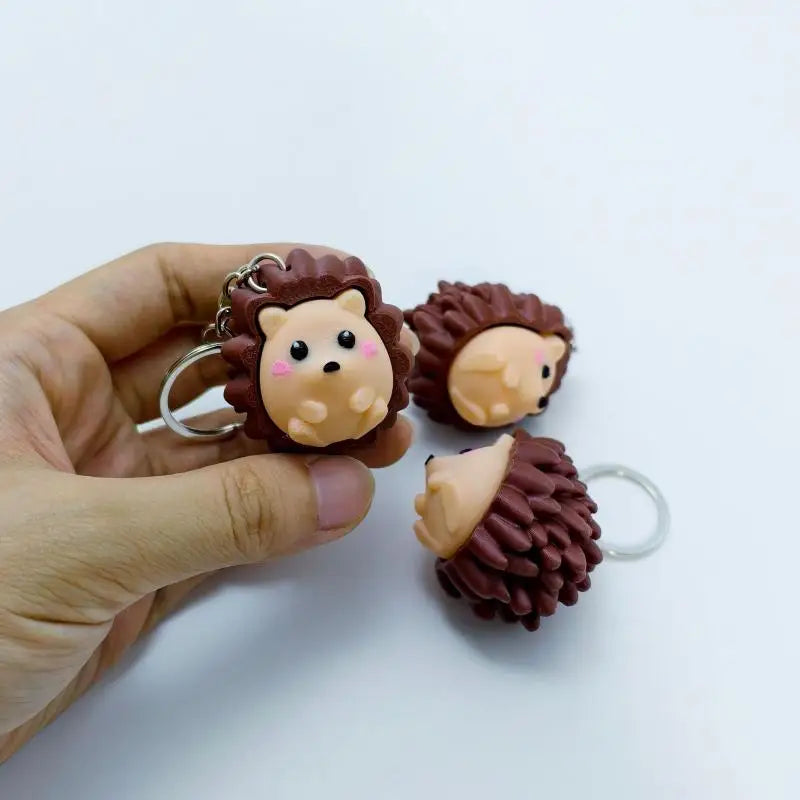 3D Printed Animal Fidget Clicker Keychain | Eco-Friendly PLA