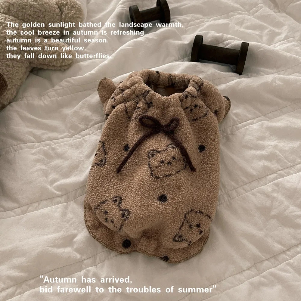 Double-Sided Plush Pet Vest – Warm Dog & Cat Coat