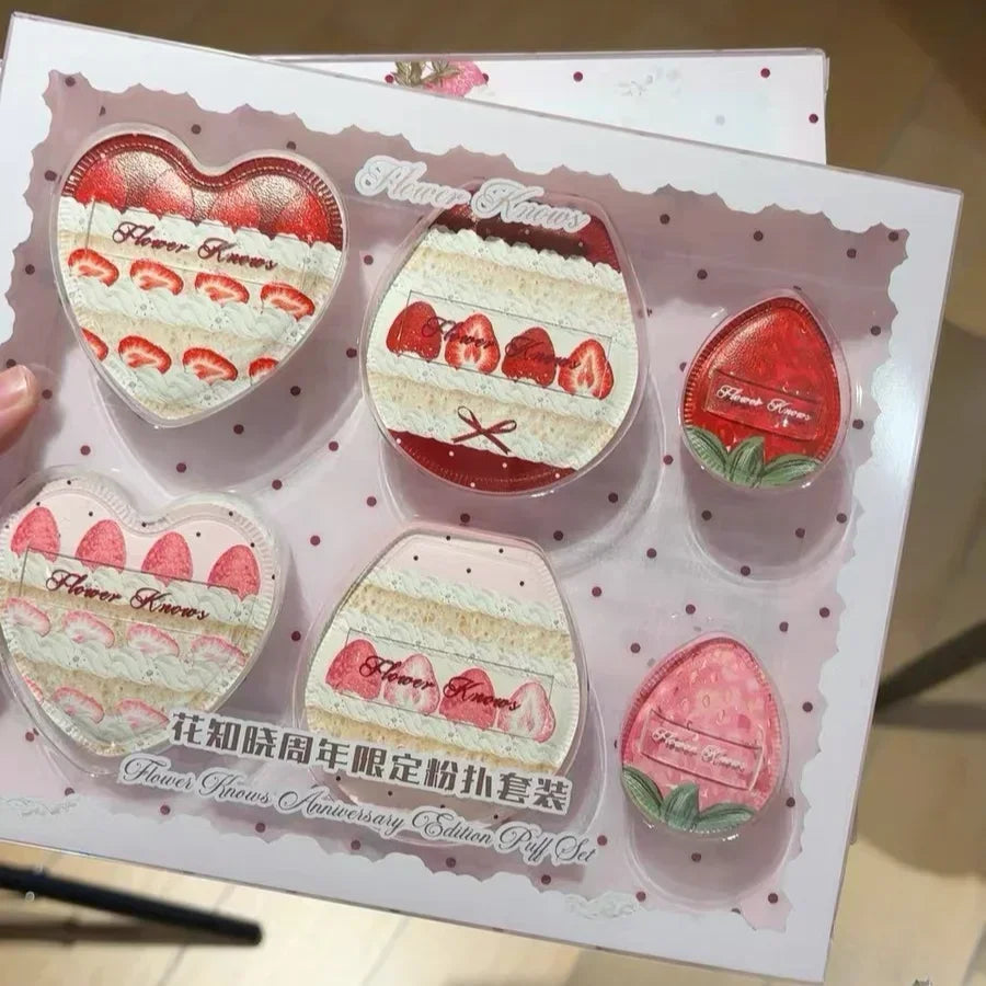 Flower Knows 10th Anniversary Makeup Puff Set | Cosmetic Sponge
