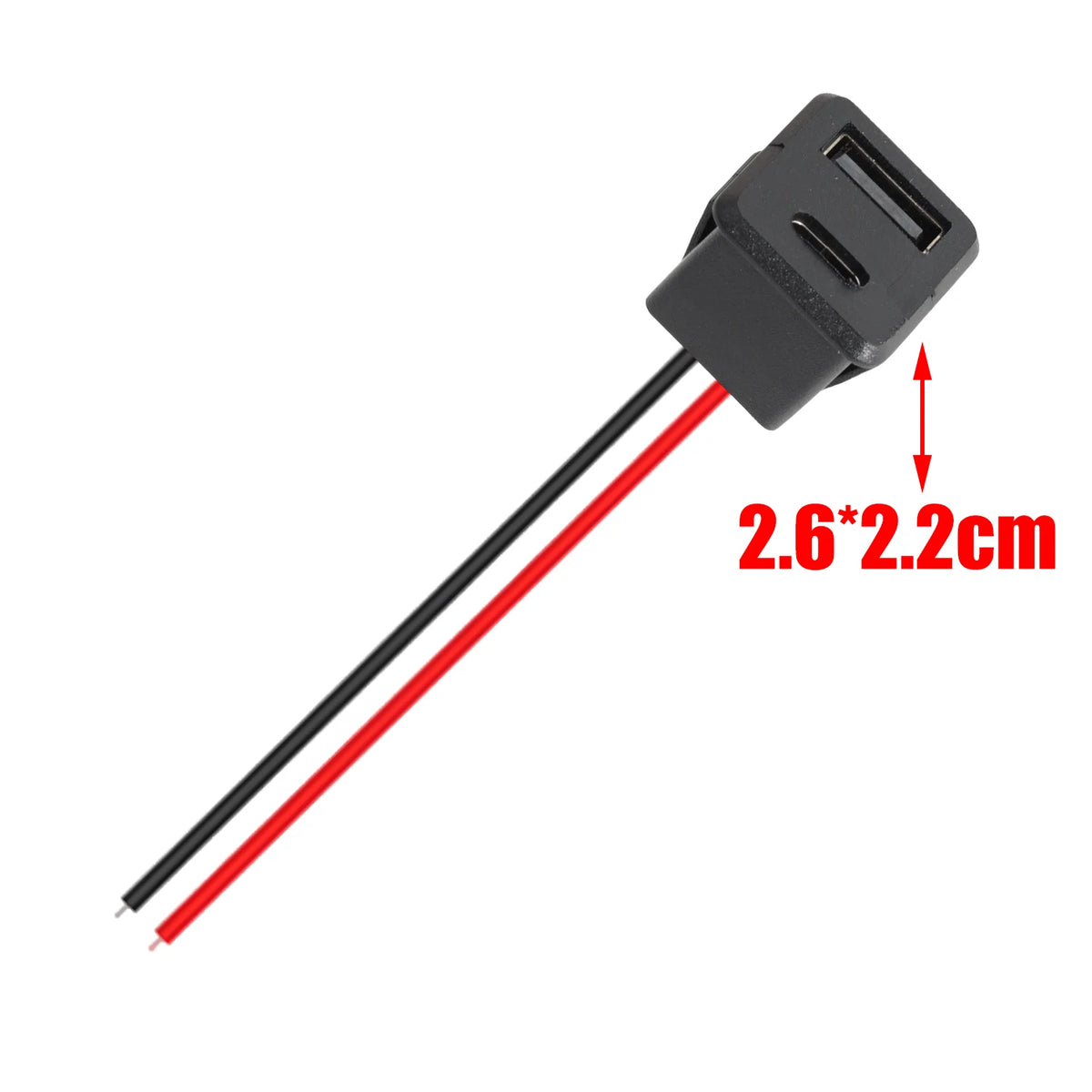 Dual USB Type-C Car Charger Socket 12V/24V Fast Charging Port