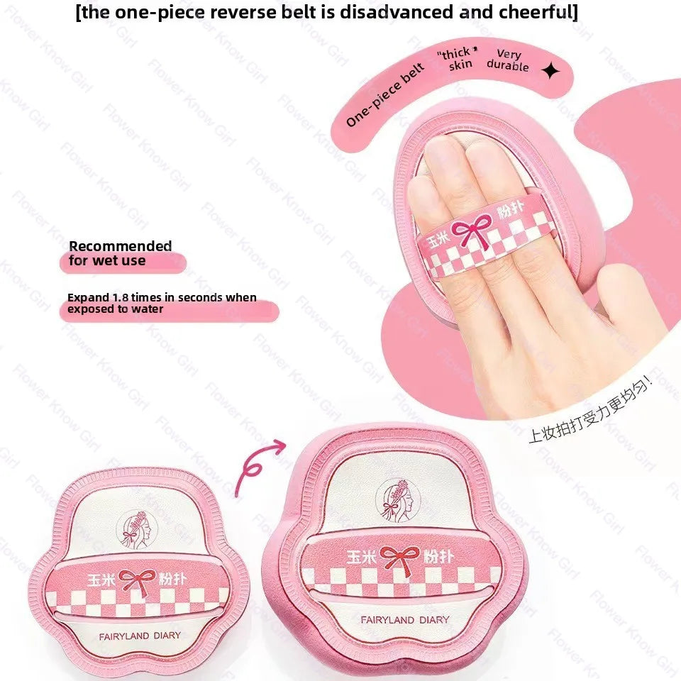 Marshmallow Thumb Powder Puff – Air Cushion Makeup Sponge 6cm