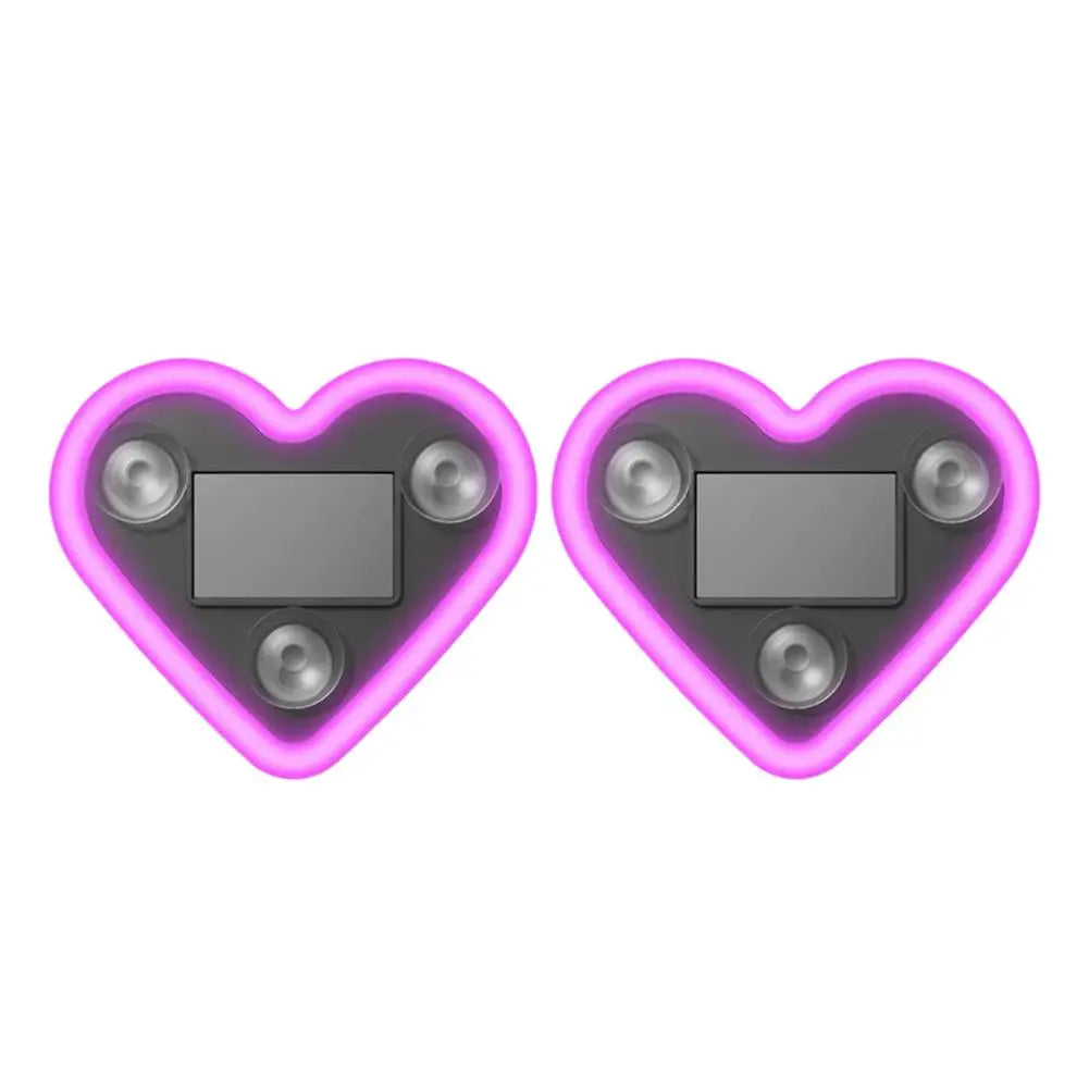 Solar Heart Neon LED Car Window Atmosphere Light – Wire-Free