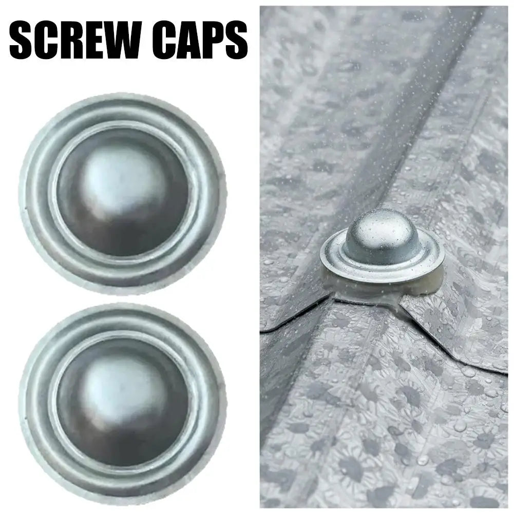 Metal Roof Bolt Caps – Watertight Screw Head Seals 5–100 Pcs