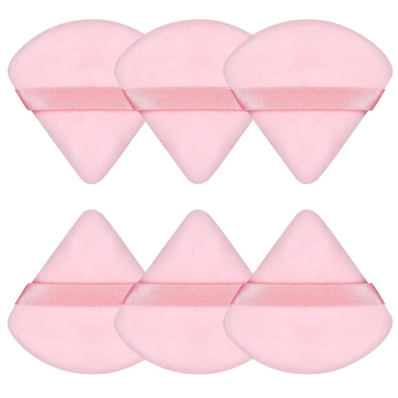 Triangle Velvet Makeup Puff Sponge – 2/6 Pack Wet & Dry