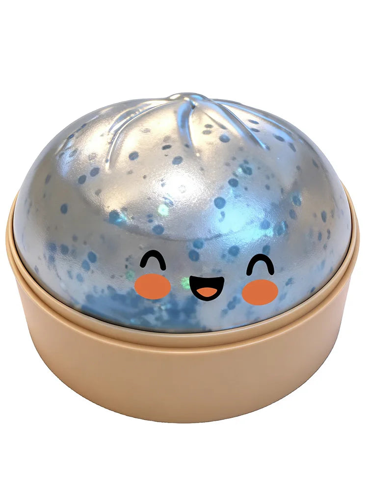 Glitter Dumpling Squishy Toy – Sensory Fidget Squeeze Bun