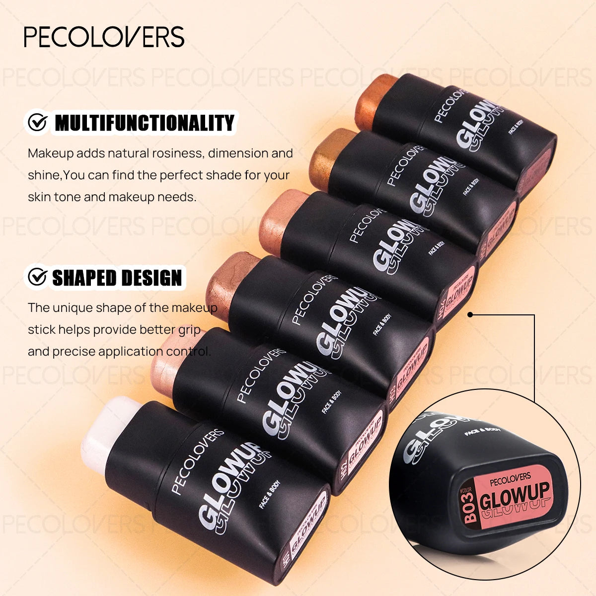 Waterproof Contour Stick – Bronzer, Concealer & Full Coverage