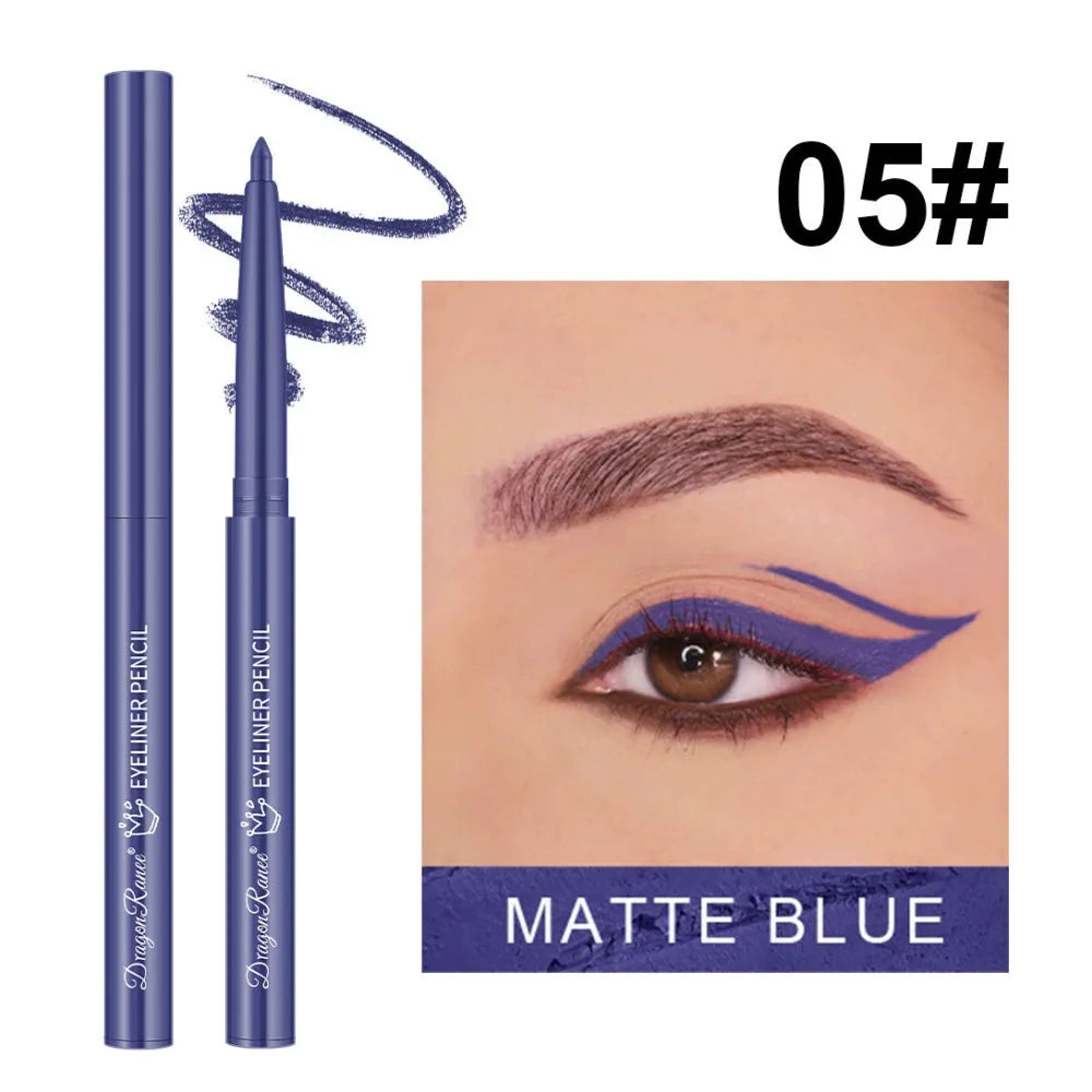 Waterproof Gel Eyeliner Pencil – Matte & Shimmer, 10 Colors