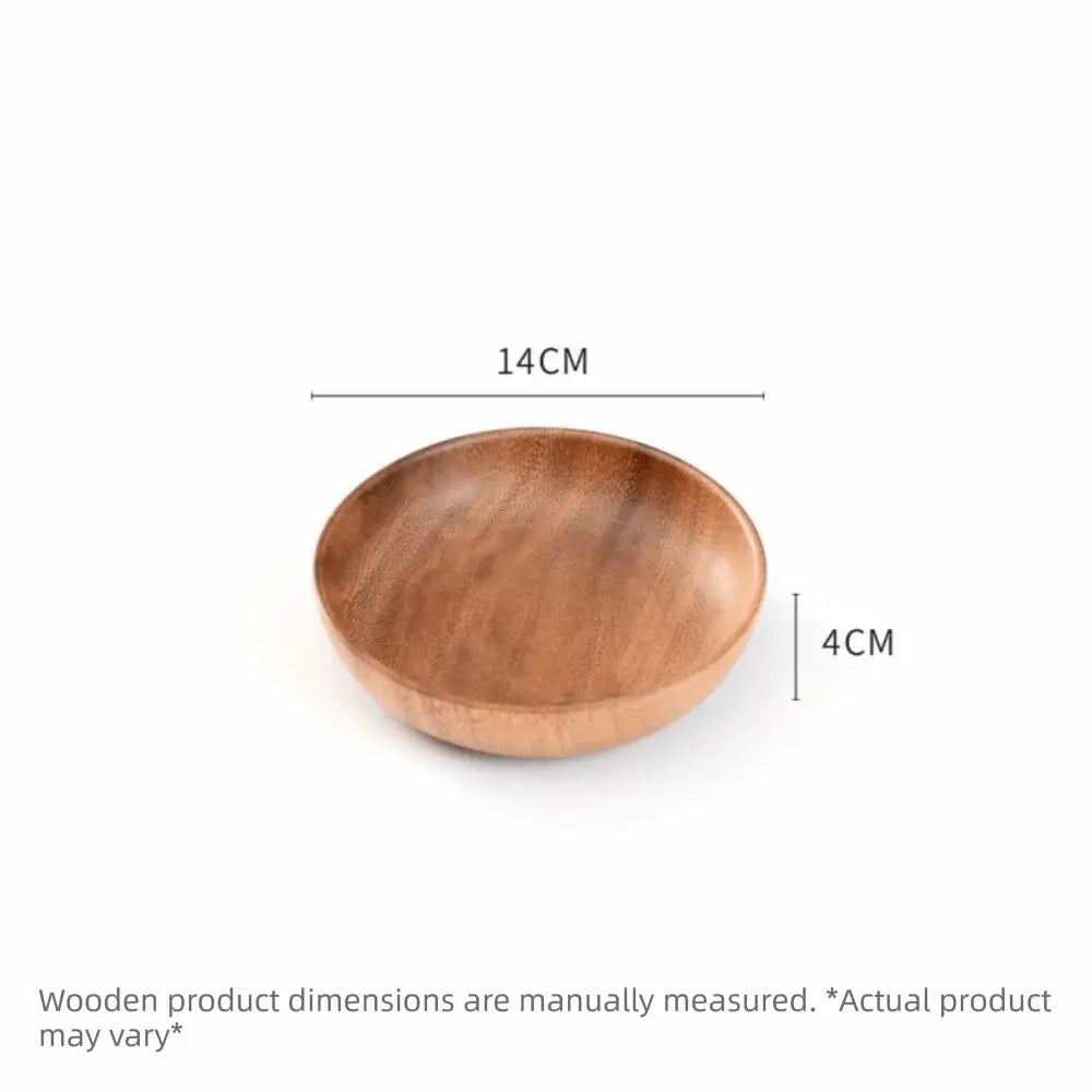 Japanese Handmade Wooden Bowl – Soup, Salad & Rice Tableware