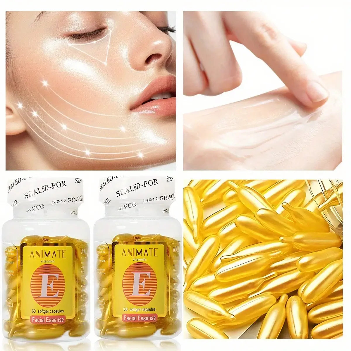 Vitamin E Moisturizing Essence Capsules – Face Serum Skin Care