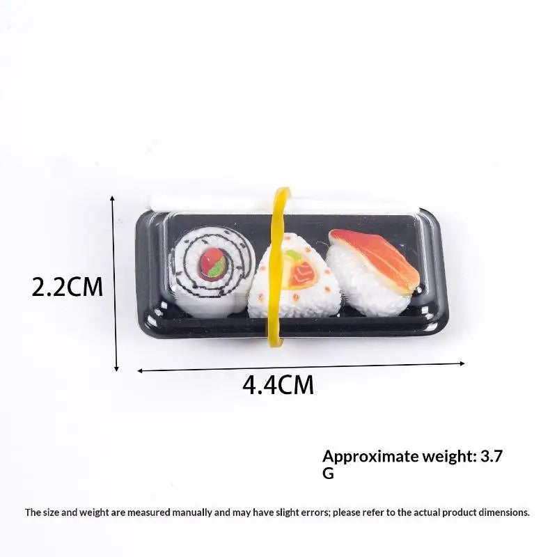 Miniature Sushi Bento Model | 1:12 Scale Dollhouse Food Prop