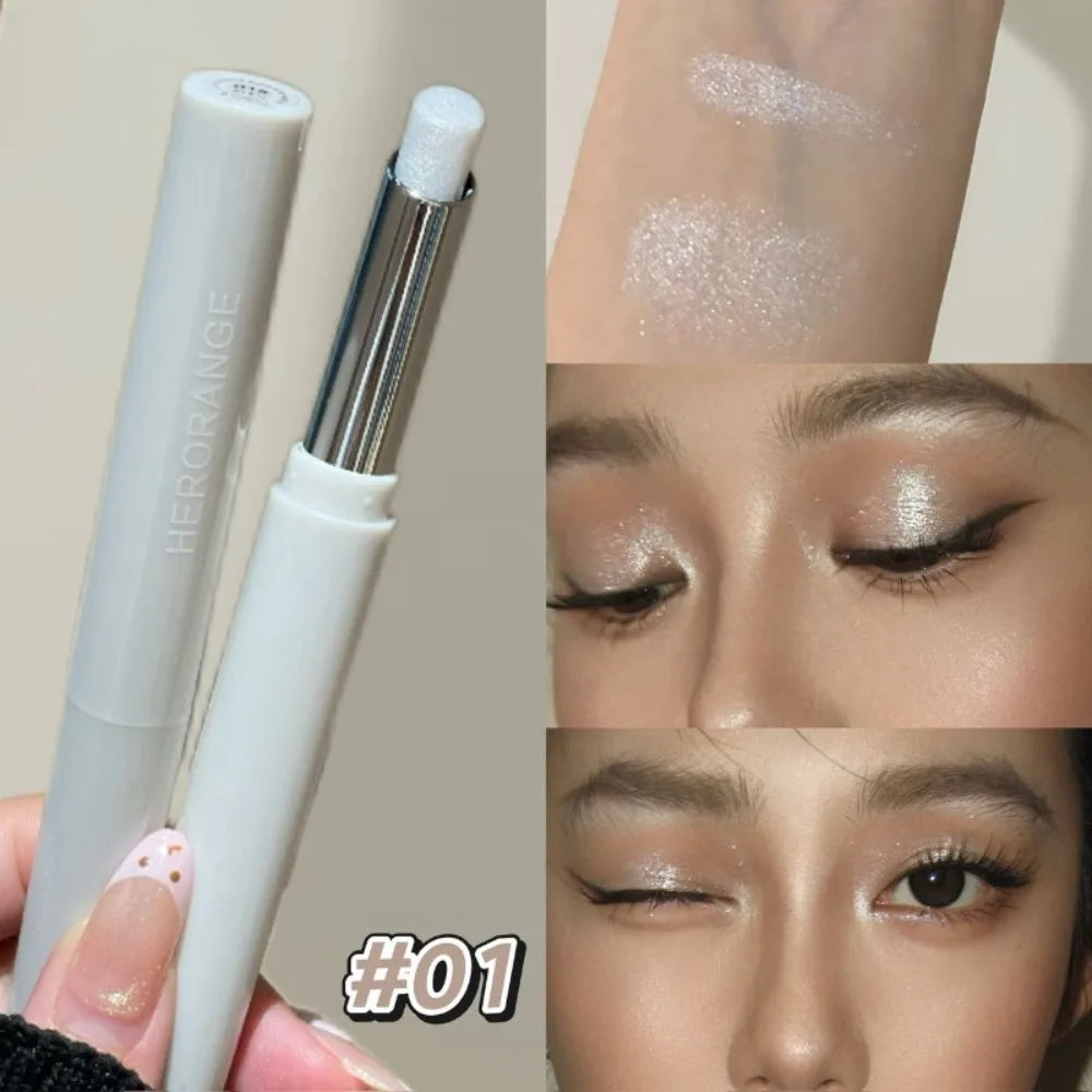 Shimmer Highlight Eyeshadow Pen – Smoky Purple Glow Stick