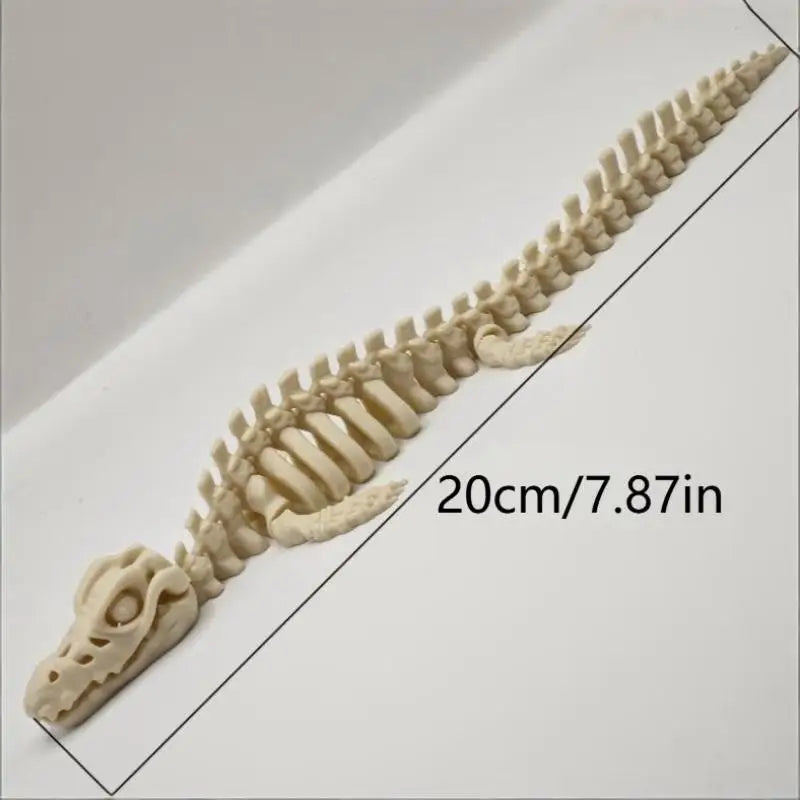 Mosasaurus Skeleton Aquarium Ornament – 20cm Fish Tank Decor