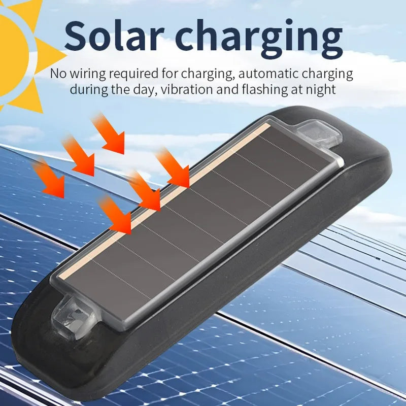 Solar LED Strobe Warning Light – Car, Motorcycle & Bike