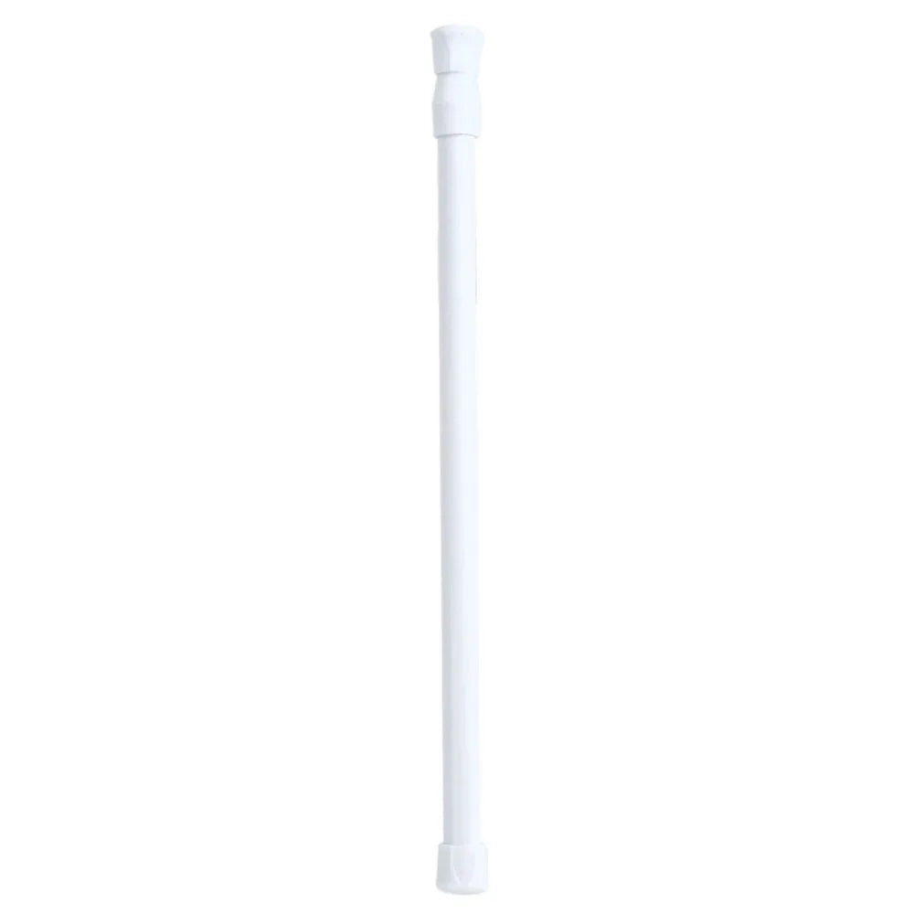 No-Drill Tension Curtain Rod | Adjustable Carbon Steel White