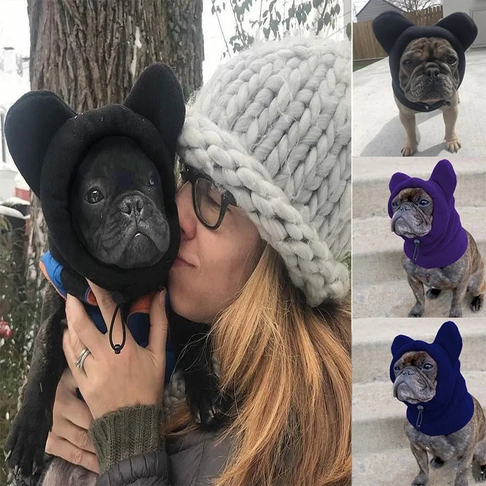 Fleece Bat Hat for Dogs – Adjustable Winter Pet Headwear