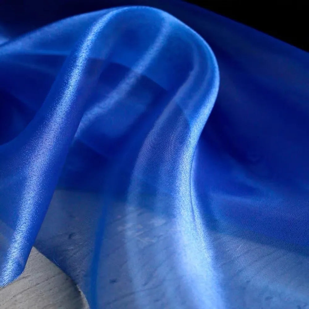 Crystal Organza Fabric – Glossy Sheer Mesh Cloth 1m × 1.5m
