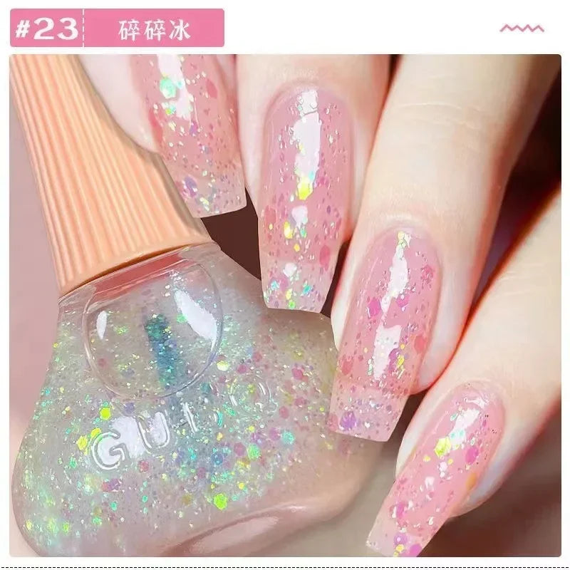 Handaiyan Shimmer Nail Polish – Quick Dry, 45 Colors, 12ml