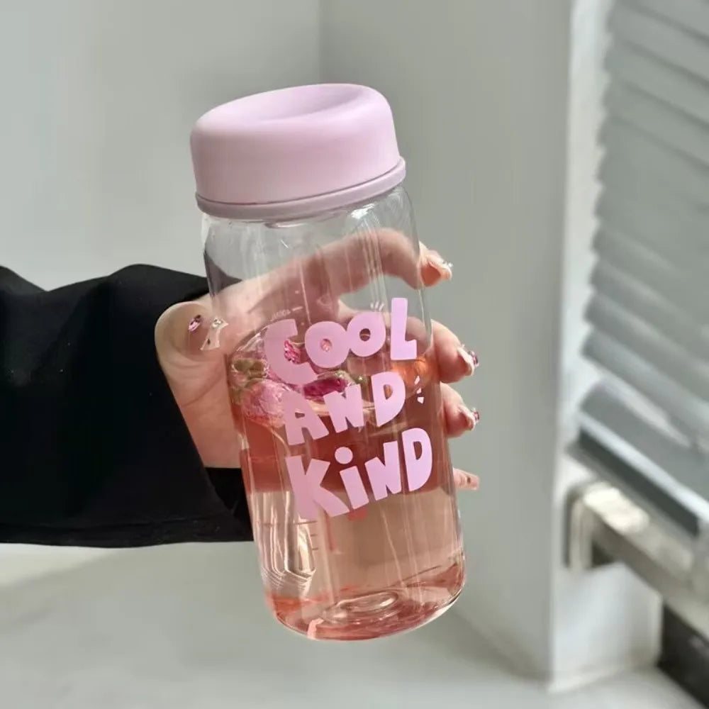 Transparent Water Bottle with Lanyard – 300ml & 500ml Sports Cup