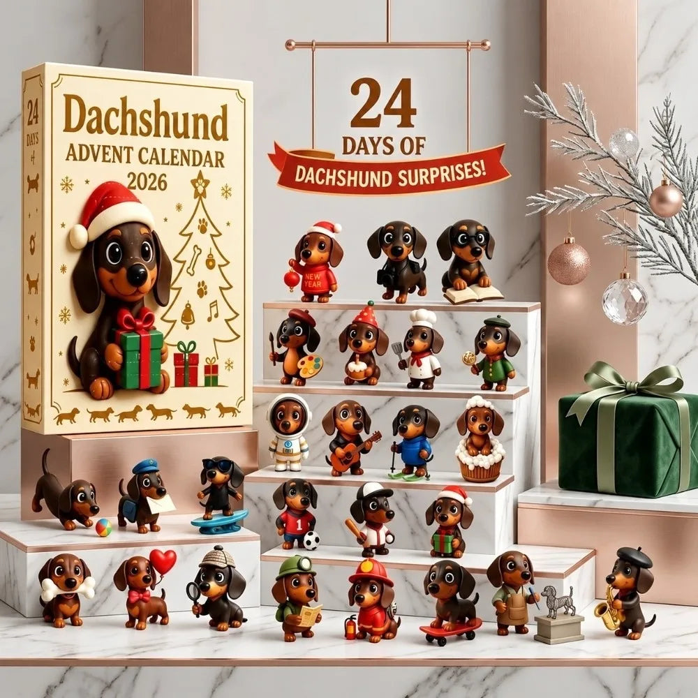 24-Day Dog Advent Calendar 2026 | Christmas Countdown Figurines