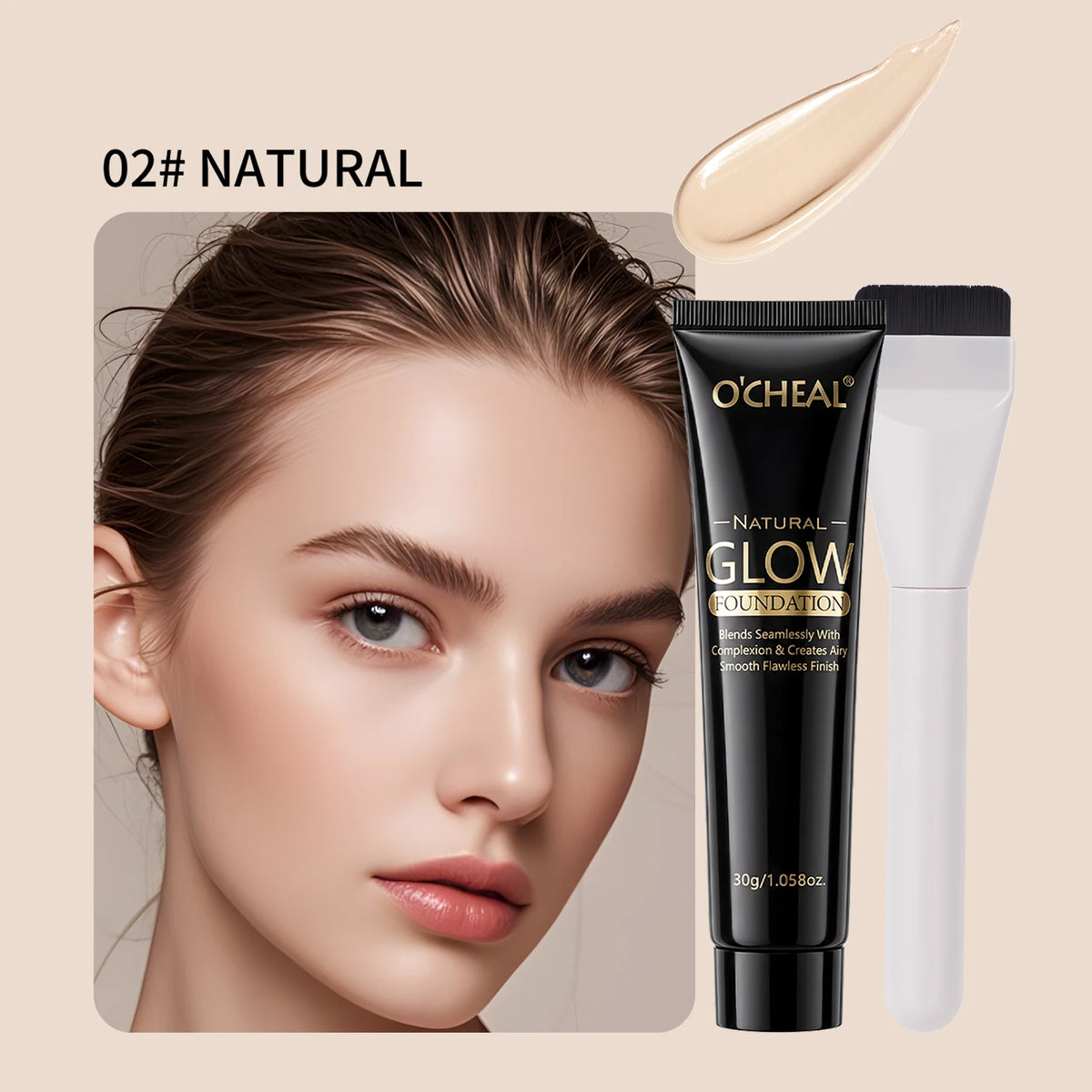 SAMMY Liquid Foundation Brush – Oil Control, Waterproof & Long-Lasting