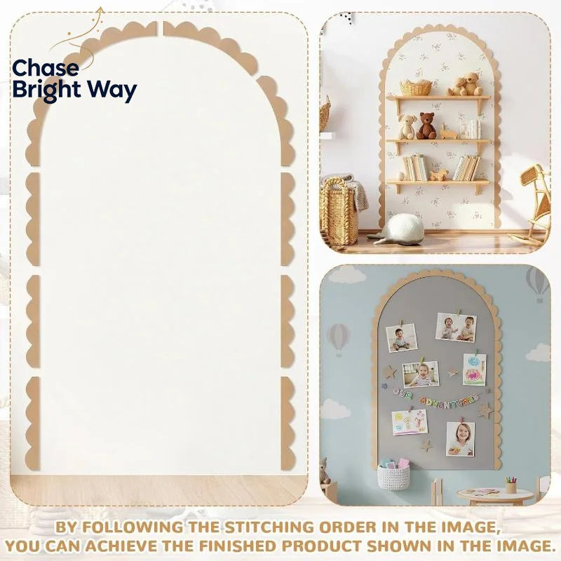 DIY Scalloped Wood Arch Wall Décor – Unfinished Wooden Frame