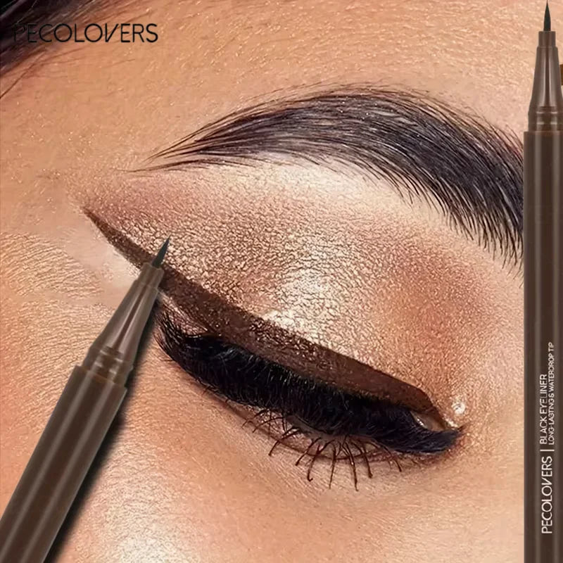 Waterproof Liquid Eyeliner Pen – Black & Brown, Long-Lasting