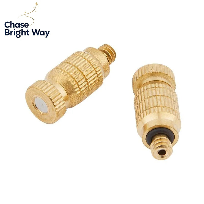 High Pressure Brass Misting Nozzle – Anti-Drip Fogging Spray Head