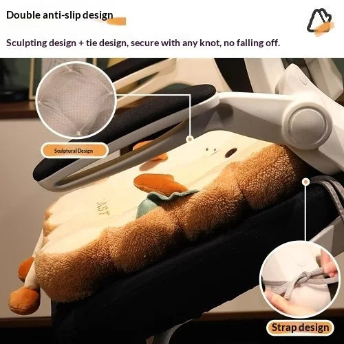 Toast Shaped Memory Foam Seat Cushion – Chair & Floor Pad